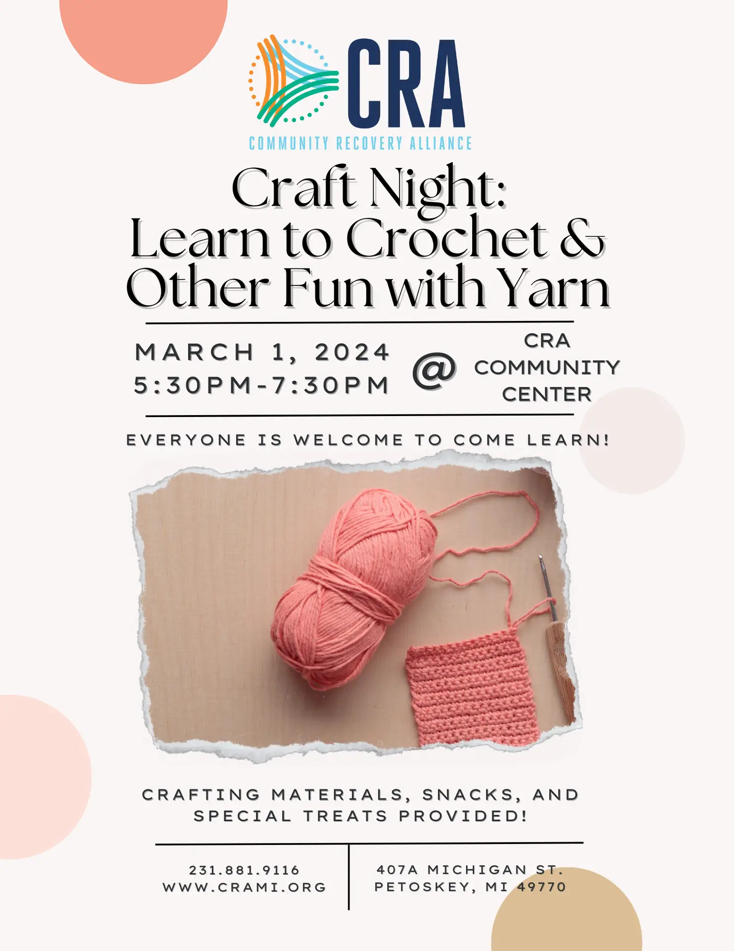 Learn to Crochet event