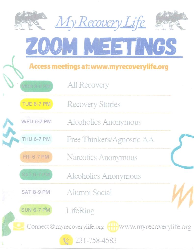 My Recovery life meetings