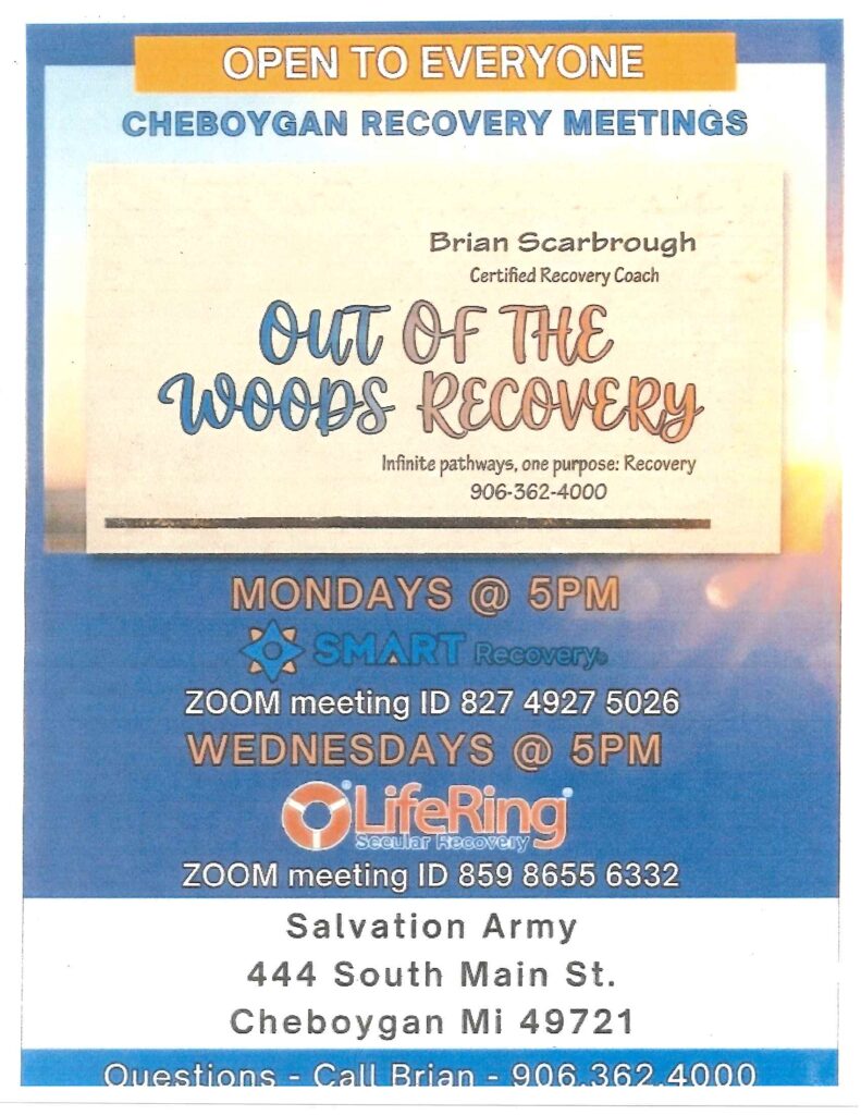 Out of the woods recovery meeting